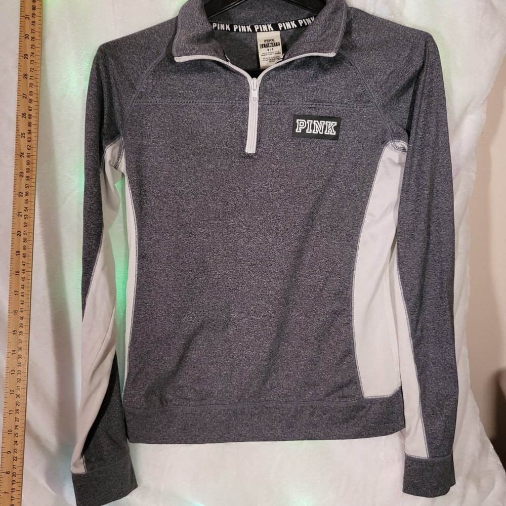 PINK quarter zip track jacket